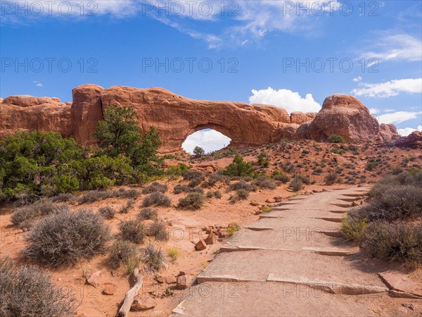 Footpath to the rocks of the Windows Section