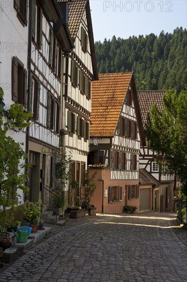 Half-timbered houses in Schiltach in the Kinzigtal