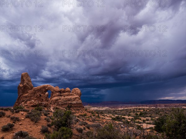 Thunderclouds over Turret Arch