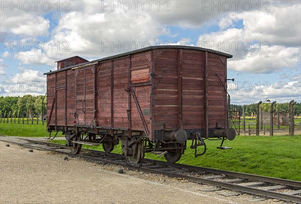 Freight wagon at Auschwitz II-Birkenau concentration camp