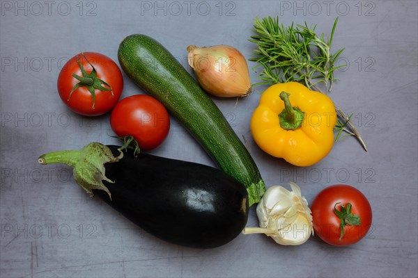 Ingredients for ratatouille