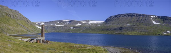 Ruin of a whaling station in Hesteyrarfjoerour