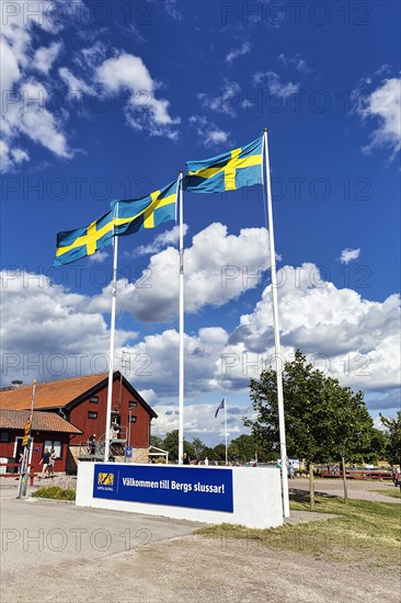 Three Swedish flags