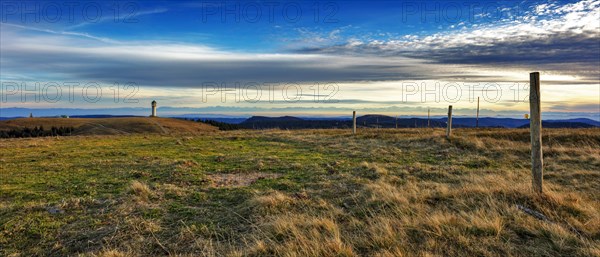 View to the Feldberg Tower up to the Alps