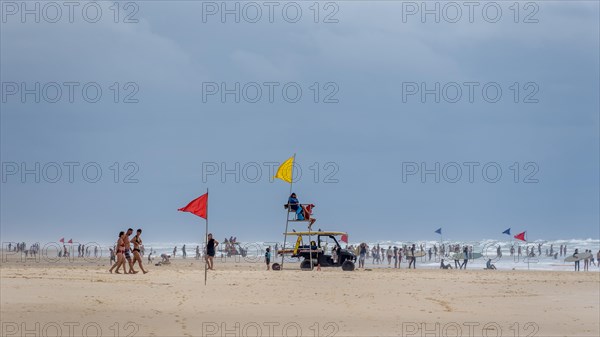 Crowded beach