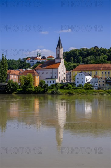 Innviertel with St. Gertraud and pilgrimage church Mariahilf