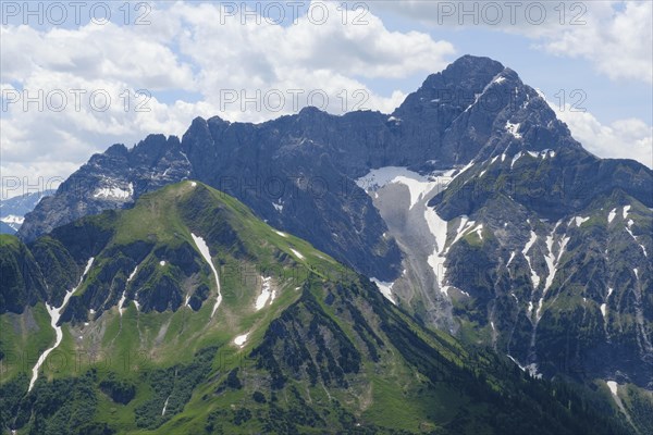 Baerenkopf 2083m and Widderstein 2558m