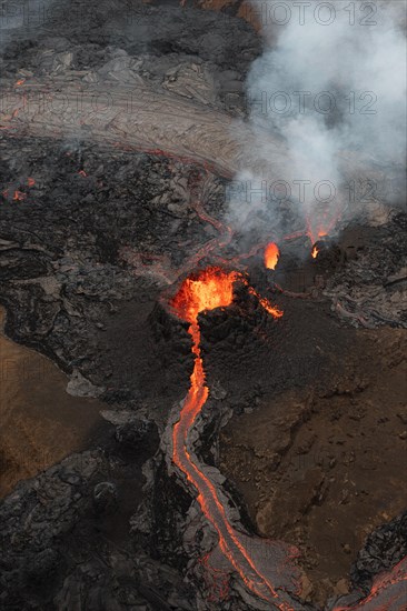 Aerial view from helicopter