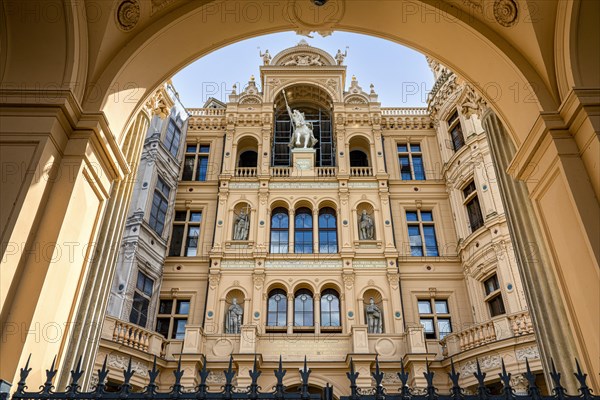 The portal at the entrance to Schwerin Castle