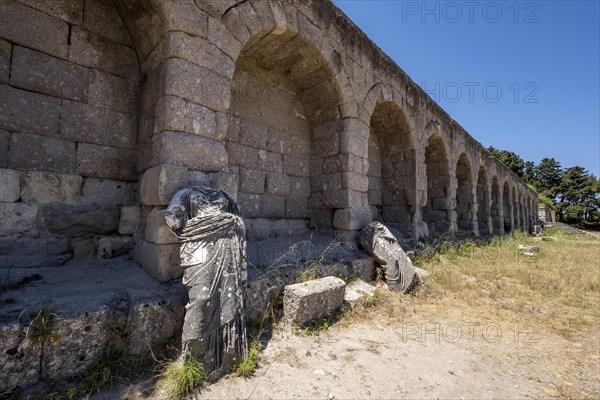 Remains of marble figures