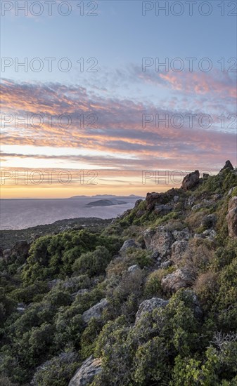 Sunset over the sea