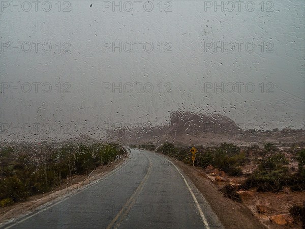 Raindrops on a car window