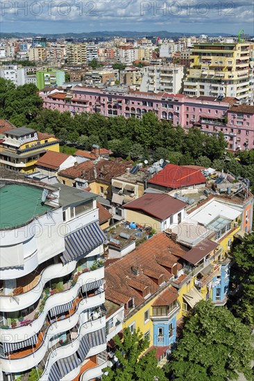 View over Tirana