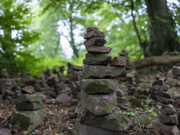 Inner ring wall of a settlement built by Celts c. 400 BC on the Heiligenberg