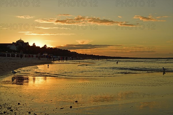 Sunset on the beach