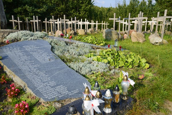 Symbolic grave of the victims of the Augustow raid