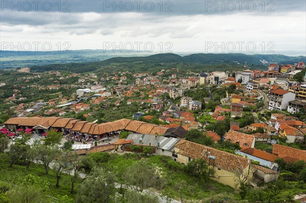 View over the town of Kruje