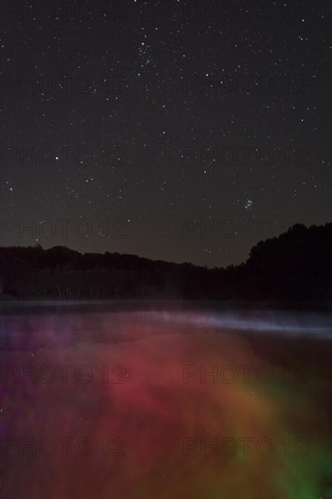 Starry sky in August to the east