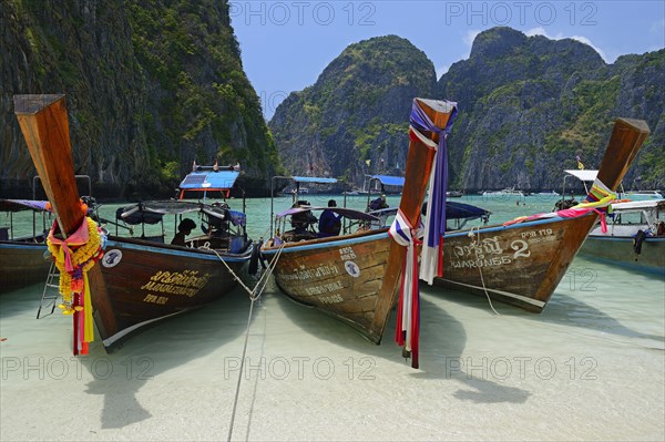 Traditional longtail boat