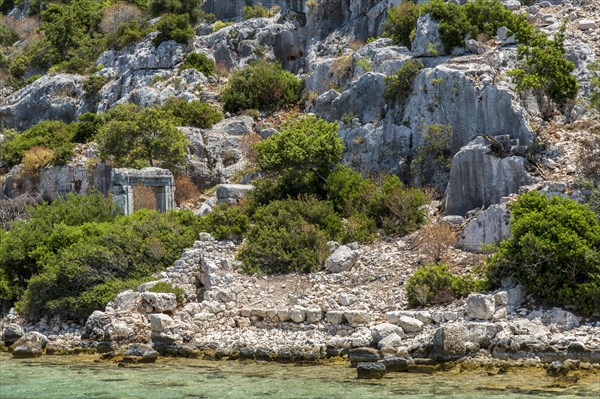 Gate in the ancient sunken city