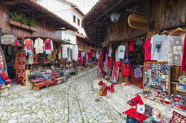 Ottoman bazaar and wooden houses