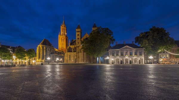 Sint-Jans Church and Saint Servatius Basilica on Vrijthof Square