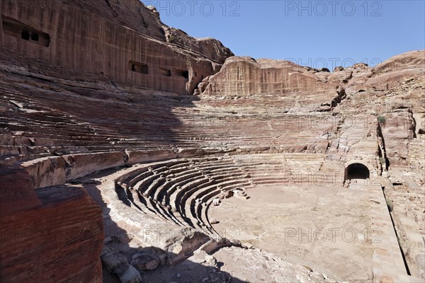 Monumental theatre at the end of the necropolis of the Street of Facades