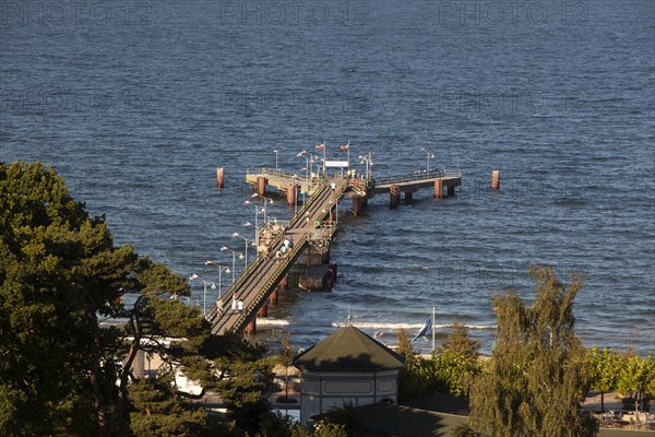 Sea bridge of the Baltic seaside resort Goehren