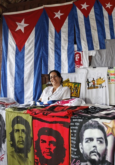 Cuban woman selling souvenirs