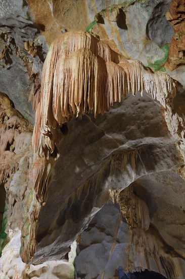 Dripstone cave with stalactites