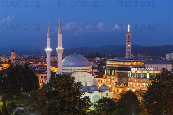 Ebu Beker Mosque at twilight