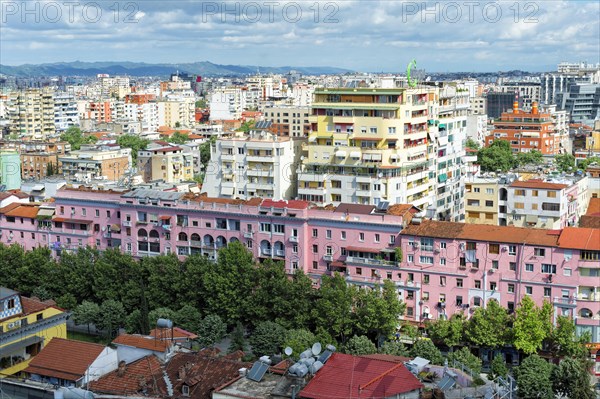 View over Tirana