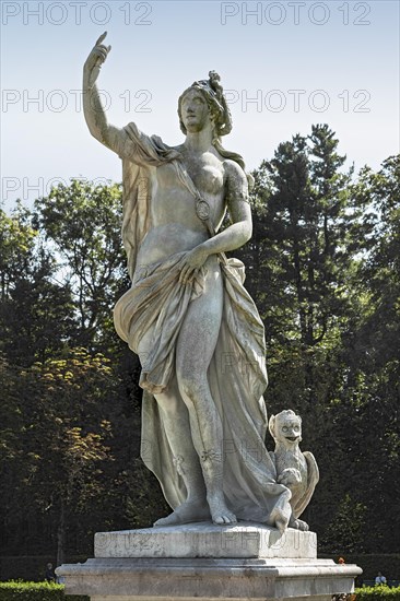 Statue of Proserpina with the owl Ascalaphos