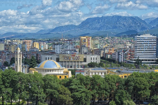 View over Tirana