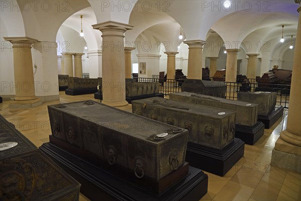 Coffins in the Hohenzollern Crypt