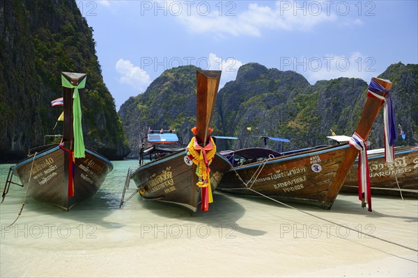 Traditional longtail boat