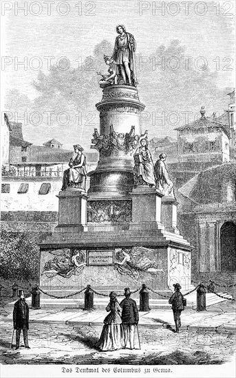 Monument in honour of Christopher Columbus in Genoa