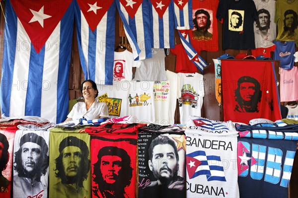 Cuban woman selling souvenirs