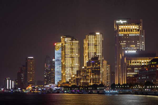 Skyline at the Bund at night