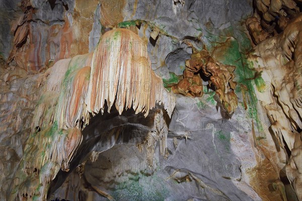 Dripstone cave with stalactites