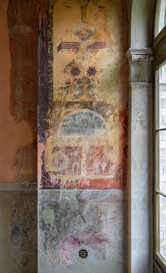 Wall painting in the fortress room of the Belvedere on the Pfingstberg in Potsdam