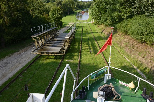 Ship Ostroda and transport car