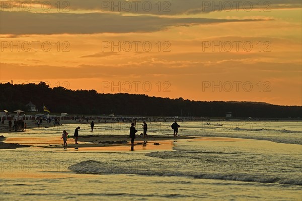 Sunset on the beach