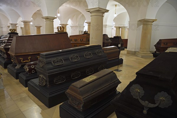 Coffins in the Hohenzollern Crypt