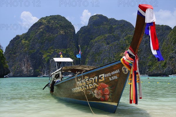 Traditional longtail boat