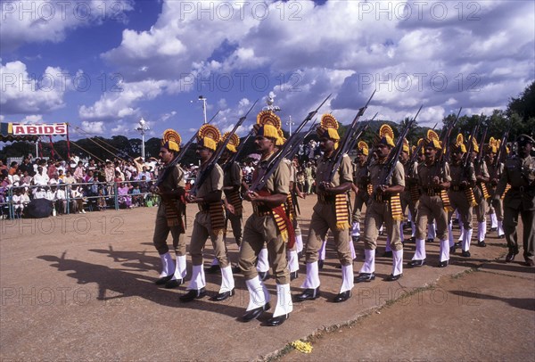 Dussera procession during Navarathri festival at Mysuru