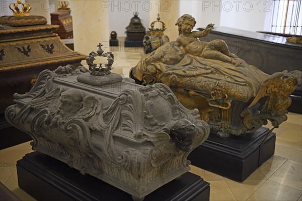 Coffins in the Hohenzollern Crypt