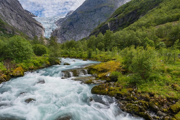 Glacier stream from Briksdalsbreen