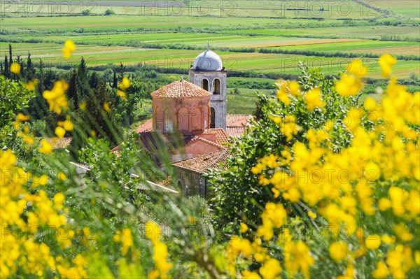 View of the Byzantine Abbey of Pojan