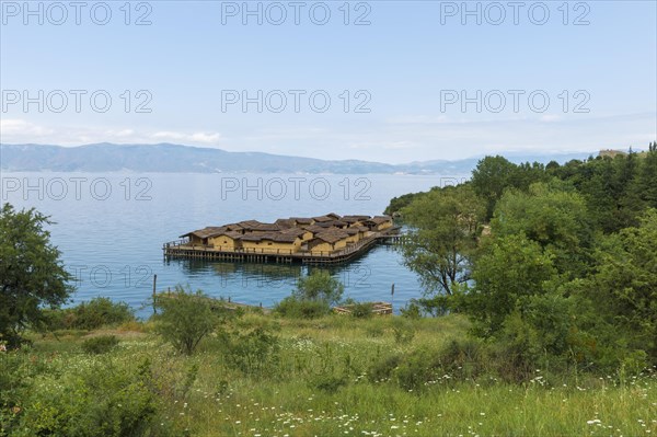 Lacustrine Bay of Bones Archaeological Museum built on a platform of 10